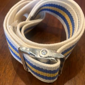 Blue and yellow belt